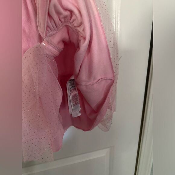 Disney Girls 2 Princess Pink Swim Cover up Hooded Terrycloth Robe Tutu Size 2 - Picture 2 of 8